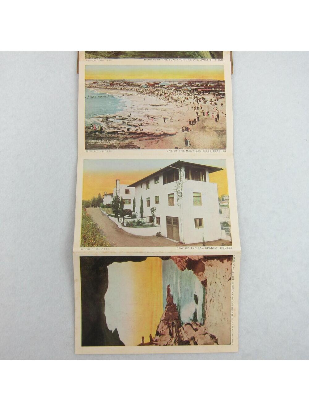 Antique 1915 San Diego Panama California Exposition 25 Postcards Folder RARE - Picture 6 of 12